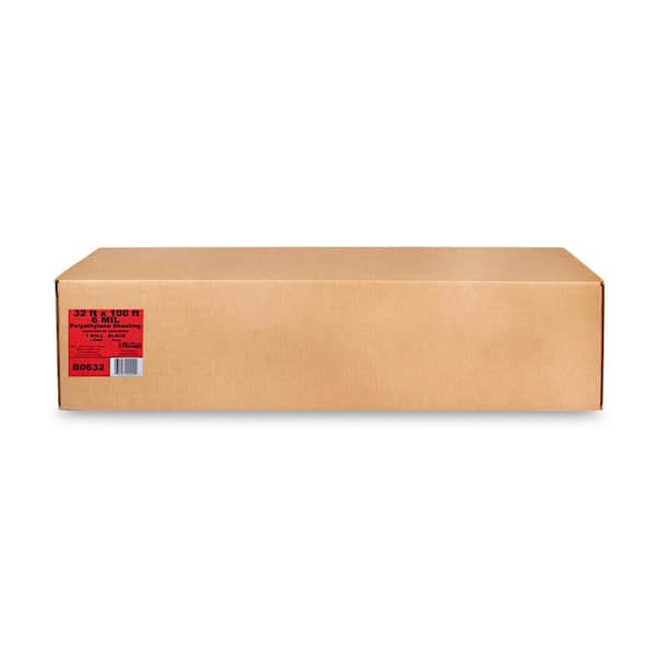 BERRY GLOBAL B0606 Film-Gard Polyethylene Sheeting – 6' X 100' X 6 Mil Black, All-Purpose Moisture & Vapor Barrier