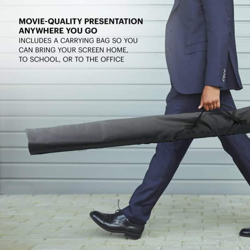 Projector Screen 60 in. with Stand, Portable with Adjustable Tripod