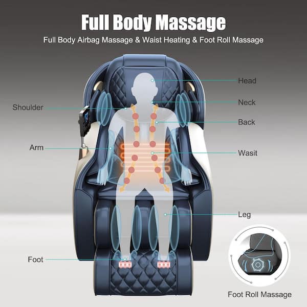 Magic Makers Shiatsu Massage Pillow w/8 heat rollers for  Neck/Shoulders/Back.