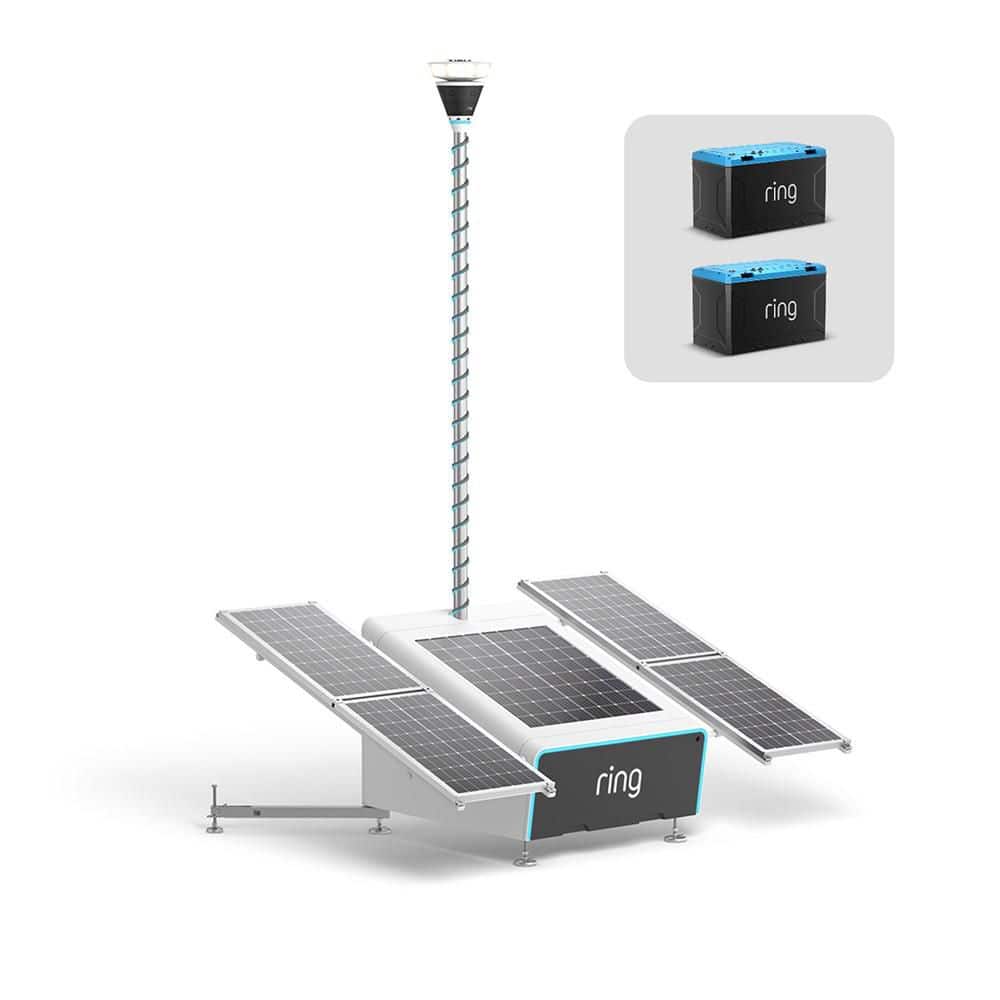 Mobile Security Tower- Solar Kit + 2x Battery with Elite 360 Camera, Retinal 4K, Wireless Connectivity price history on PriceWatchPro