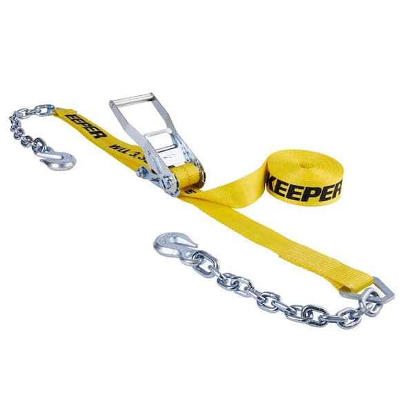Chain End Ratchet Tie-Down Strap 27 ft. x 2 in. 3,333 lbs.