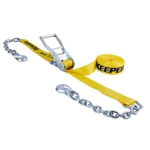 2 in. x 27 ft. 3333 lbs. Keeper Chain End Ratchet Tie Down Strap