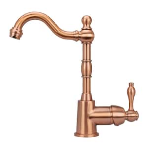 Single-Handle Bar Faucet in Copper