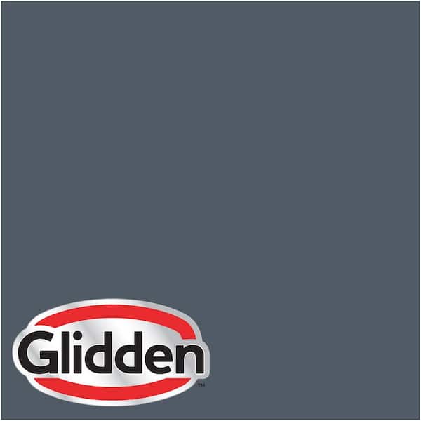 Glidden Premium 1-gal. #HDGCN47D Sophisticated Navy Flat Latex Exterior Paint