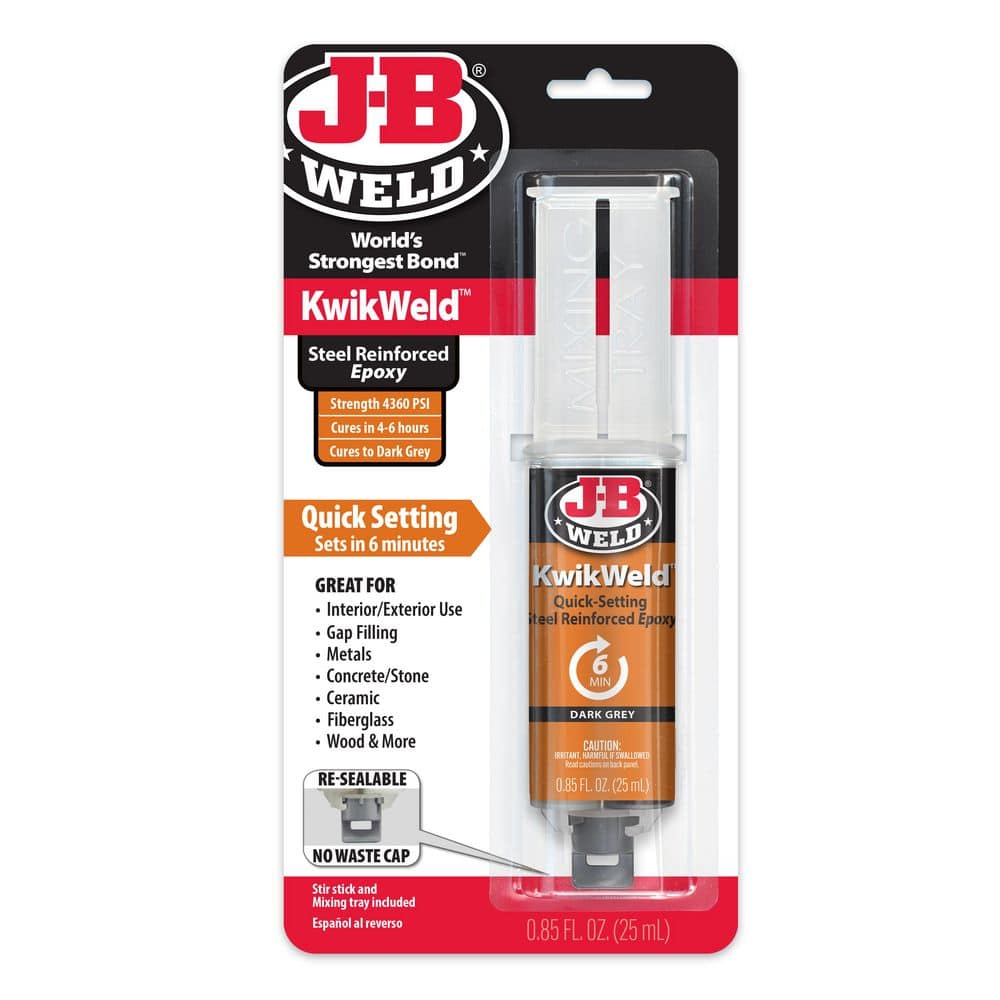 J-B Weld KwikWeld 0.1 oz. Epoxy Syringe 50176H - The Home Depot