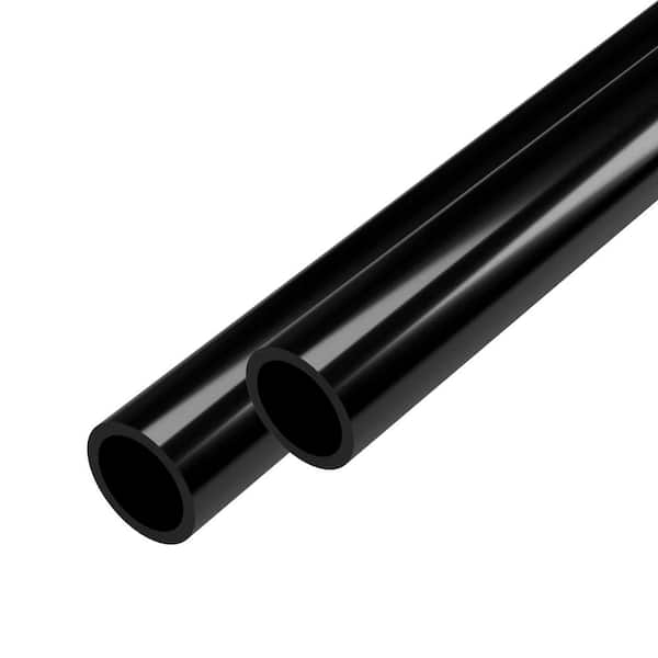 1/2 in. x 5 ft. Black Furniture Grade Schedule 40 PVC Pipe (2-Pack)