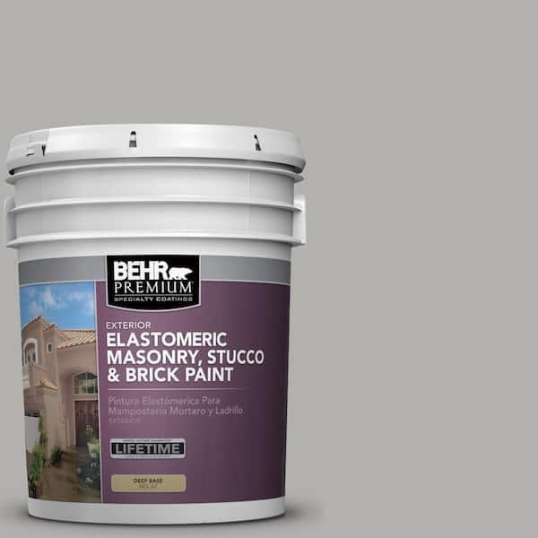 5 gal. #BXC-25 Colonnade Gray Elastomeric Masonry, Stucco and Brick Exterior Paint
