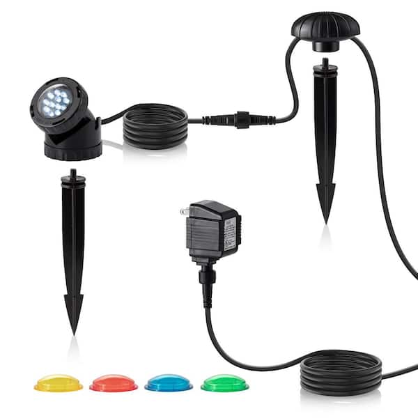 Alpine Corporation Single Multicolor Outdoor LED Light for Water Features and Garden