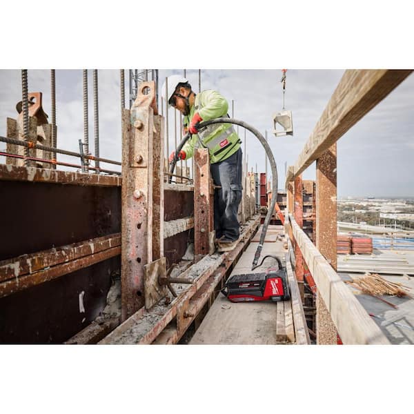 MX FUEL High Cycle Concrete Vibrator 16 ft. Whip with 1.75 in. Head