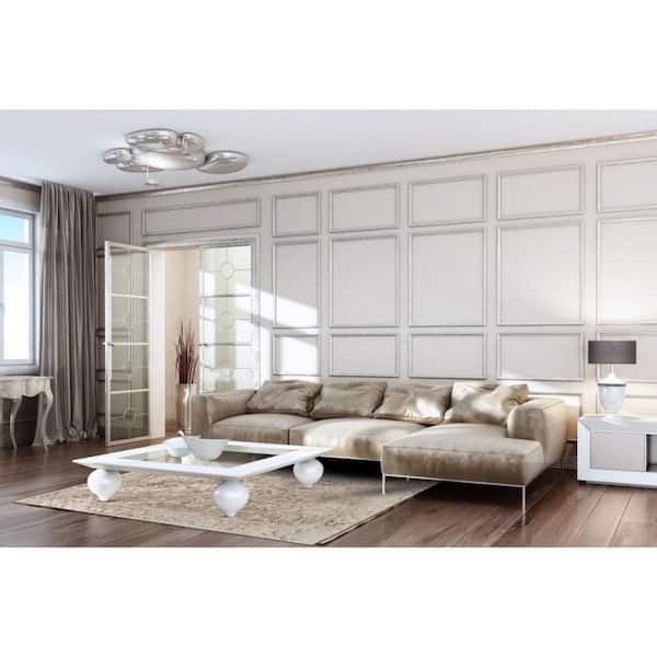 2 X 8 Ivory Abstract Area Rug