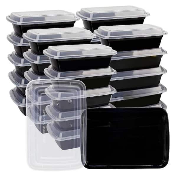 38 oz.Reusable Meal Prep Containers 50-Pack with Lids Disposable BPA Free Microwave/Dishwasher/Freezer Safe Food Storage