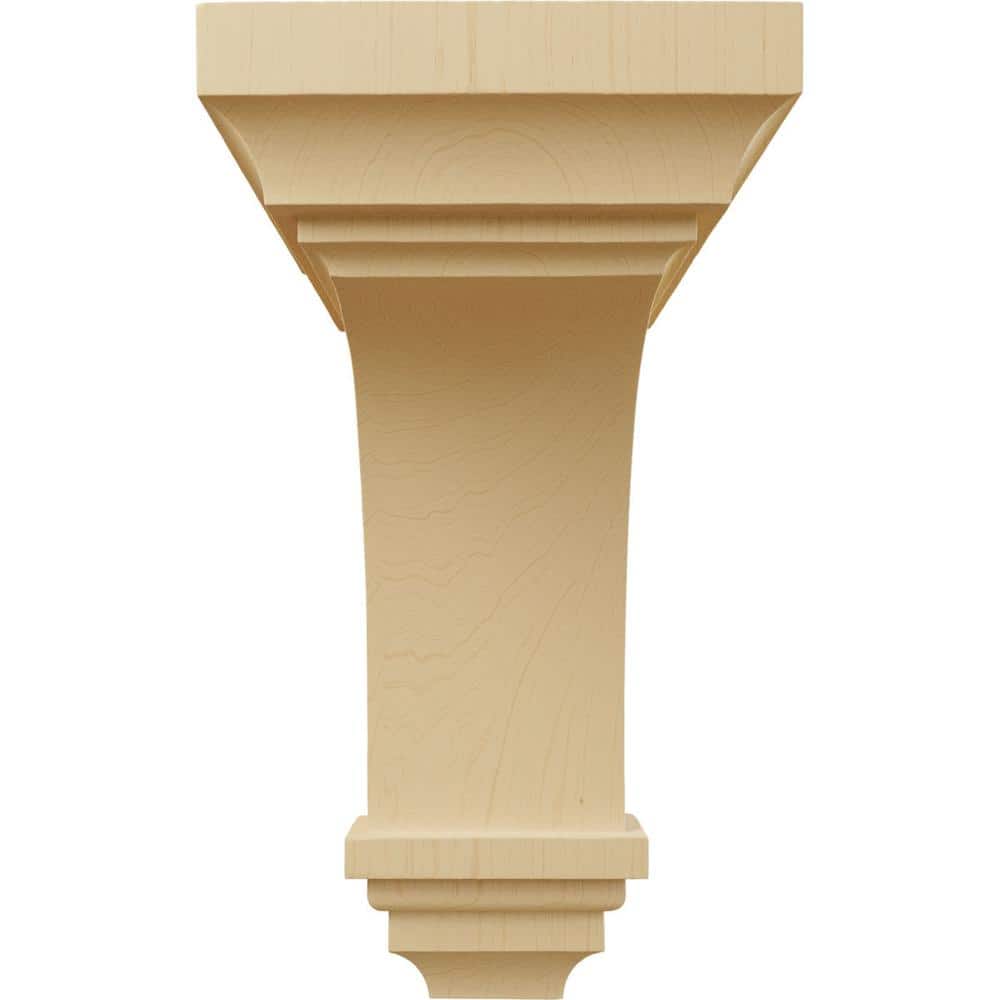 Alder Hand-Carved 14" Wood Corbel