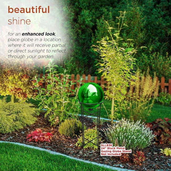 Alpine Corporation 10 in. Dia Indoor/Outdoor Glass Gazing Alpine Corporation 10 in. Dia Indoor/Outdoor Glass Gazing