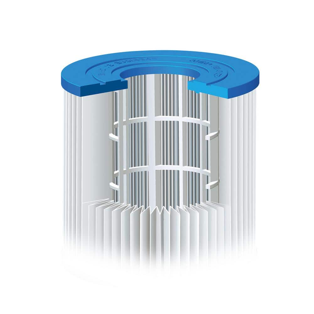 Summer Waves Blue and White Pool Filter Cartridge 6-Pack