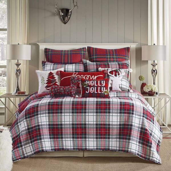 LEVTEX HOME Thatch Home Spencer Plaid Multi-Color Full/Queen Cotton Quilt