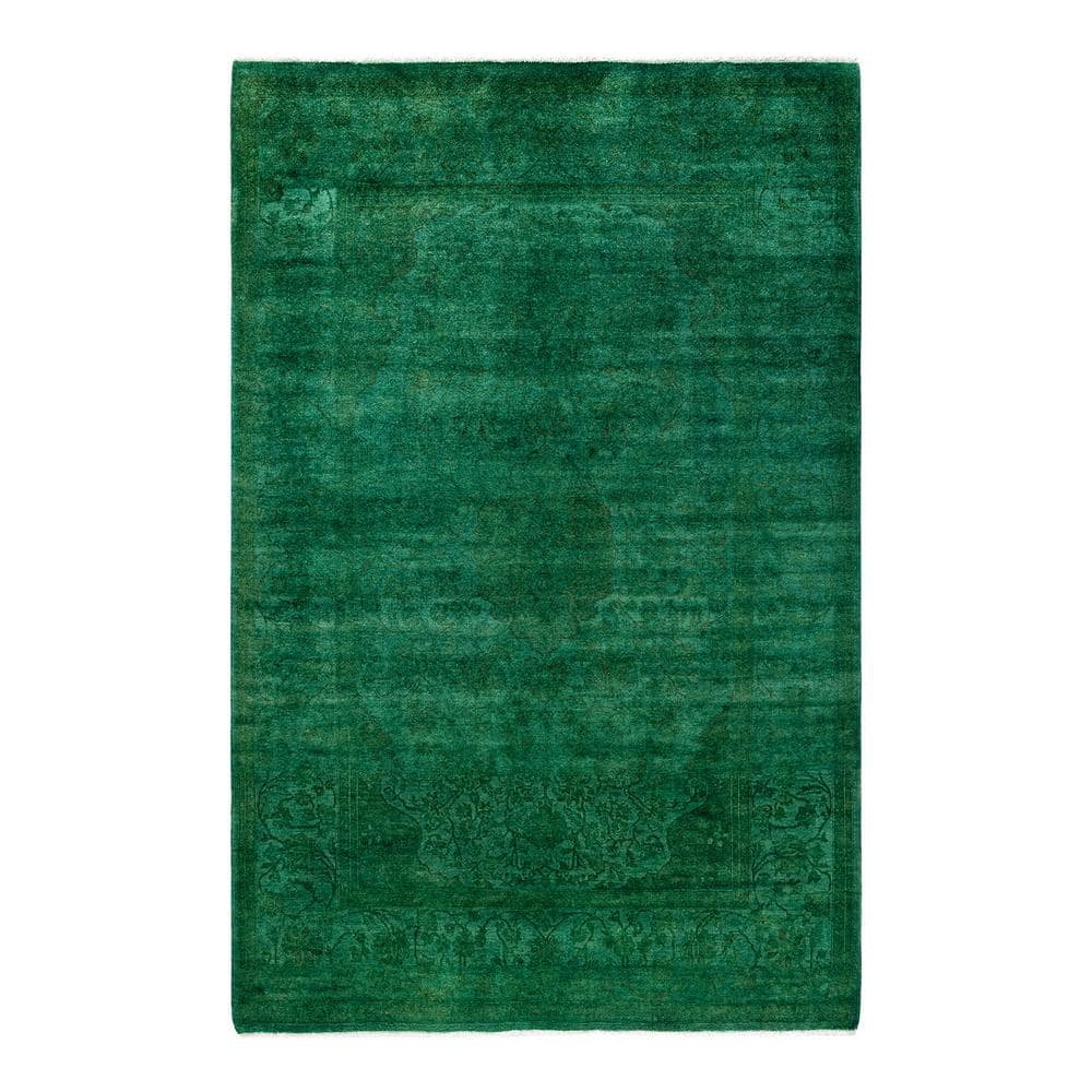 Fine Vibrance Green 5 ft. x 8 ft. Solid Wool Indoor Area Rug price history on PriceWatchPro