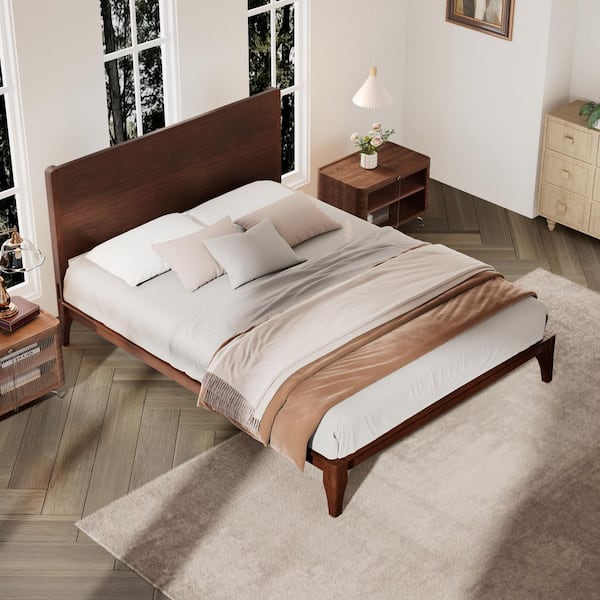 Harper & Bright Designs Chocolate (Brown) 100% Bamboo Wood Frame