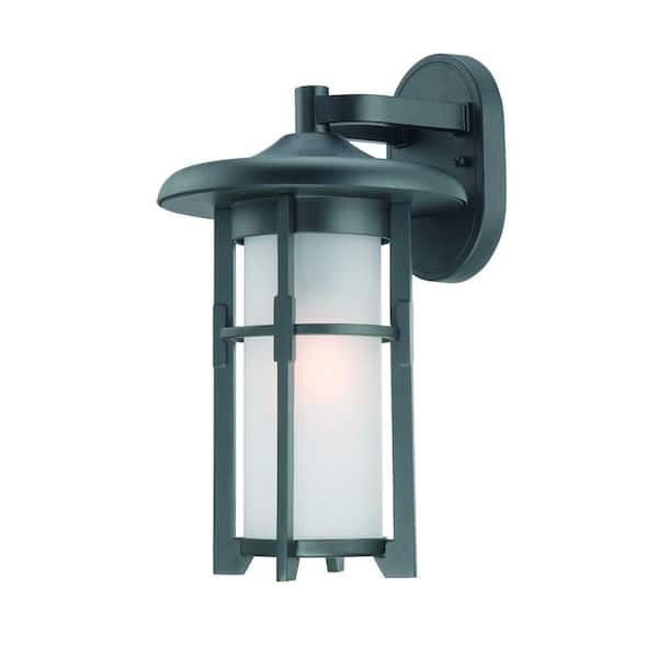 Acclaim Lighting Luma Collection 1-Light Matte Black Outdoor Wall-Mount Light Fixture