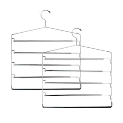Home Basics Black Velvet Hangers 5-Pack FH01454 - The Home Depot