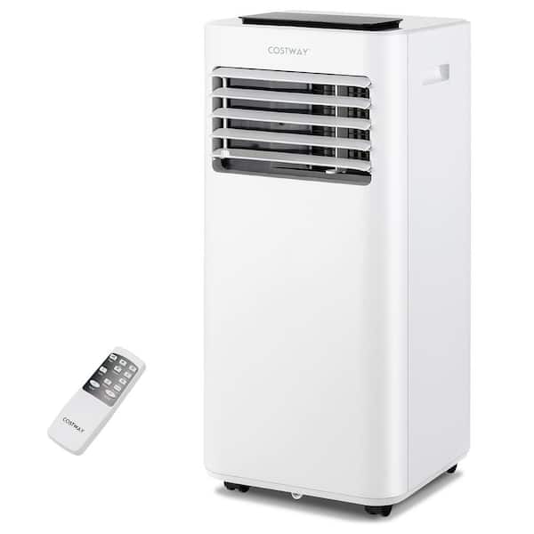 6000 BTU (DOE) Portable Air Conditioner Cools 350 sq. ft. with Dehumidifier in White