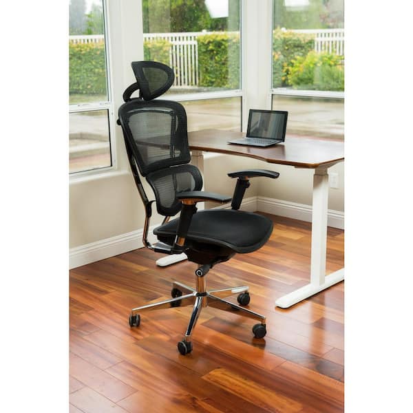 LANBO 26 in. Black High Back Adjustable Height Ergonomic Office Chair with  Lumbar Support LBZM8009BK - The Home Depot
