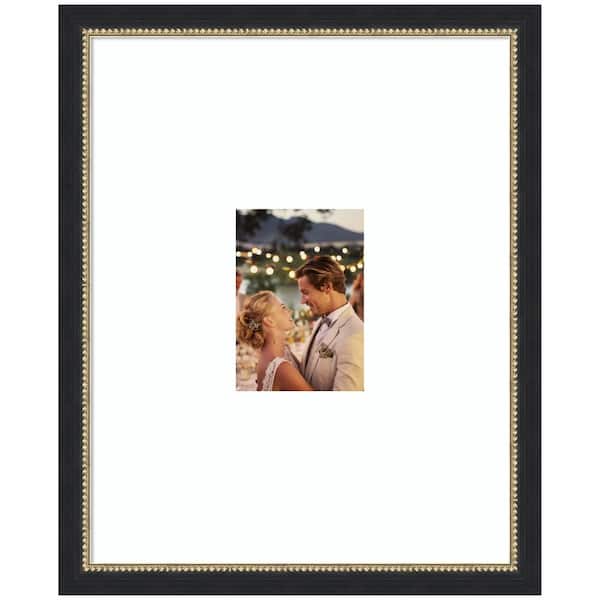 Belmont 16 x 20 Matted to 5 x 7 Black Wood Picture Frame
