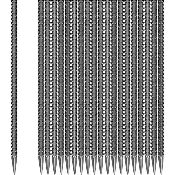 16 in. Galvanized Steel Garden Ground Stakes, Heavy Duty Rebar Anchors for Tents, Fences, Trampolines (20-Pack)