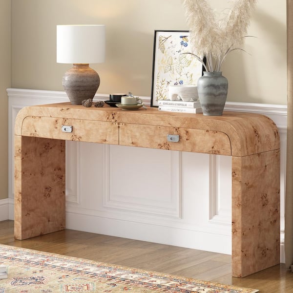 Rounded Edge Dark Brown Mango Wood Finish Sideboard With 2 Cabinets And 2 Drawers Rounded Edge Dark Brown Mango Wood Finish Sideboard With 2 Cabinets And 2 Drawers