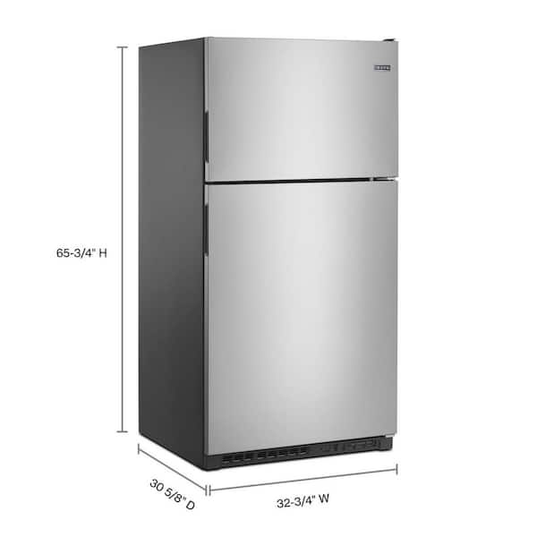 Maytag 21 cu. ft. Top Freezer Refrigerator in Fingerprint
