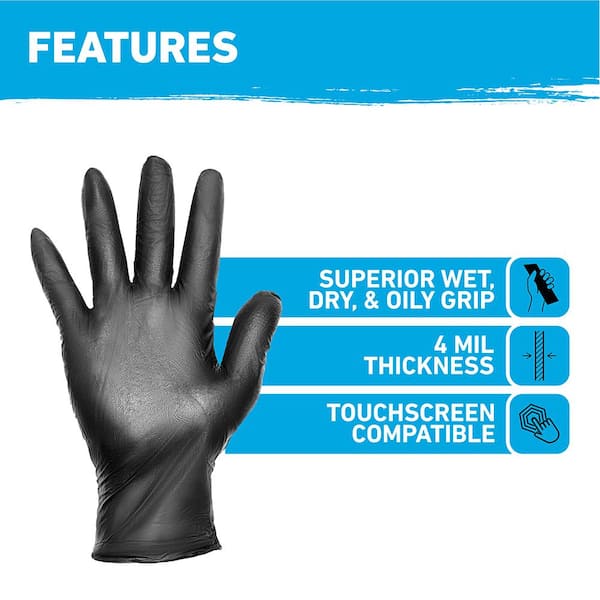 rero Super Nitrile Gloves M 3000枚 Gloveworks GWON44100 - Gloveworks Heavy-Duty Orange Nitrile
