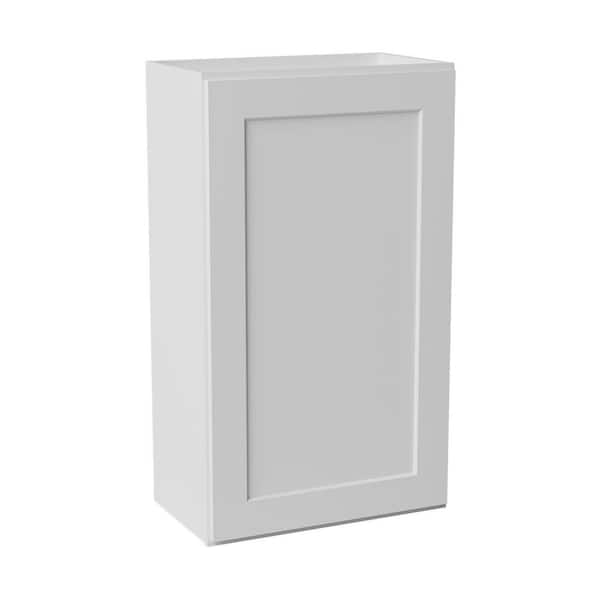 21 in. W x 12 in. D x 36 in. H Ready to Assemble Solid Wood Shaker Wall Kitchen Cabinet in White