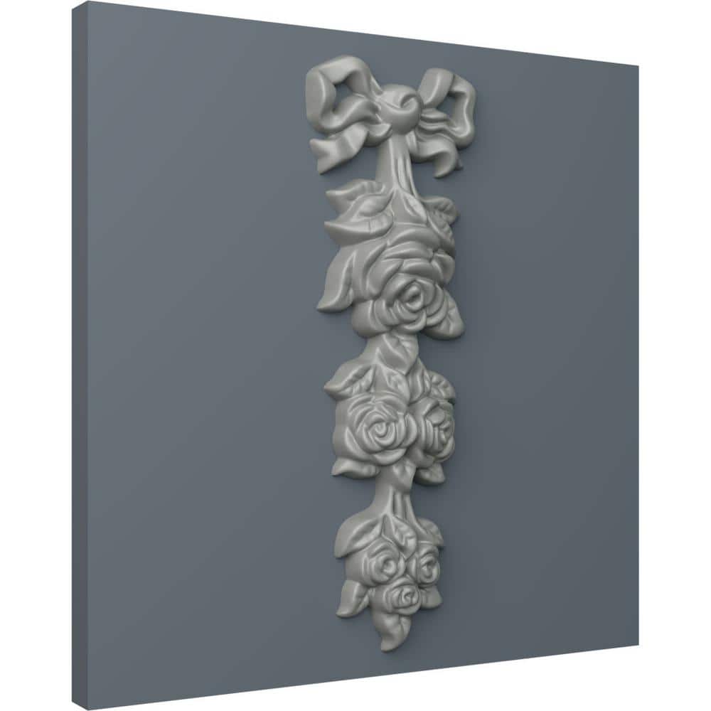 Gray Polyurethane Small Rose Drop Onlay