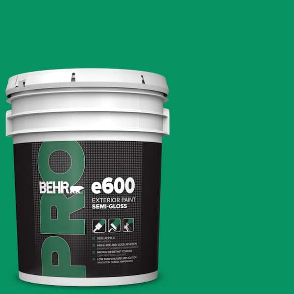 BEHR PRO 5 gal. #470B-6 Emerald Lake Semi-Gloss Exterior Paint