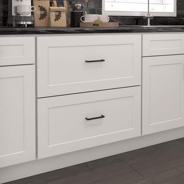 30 in. W 24 in. H 34.5 in. D Ready to Assemble Plywood Base Kitchen Cabinet in Painted White with 2 Drawer