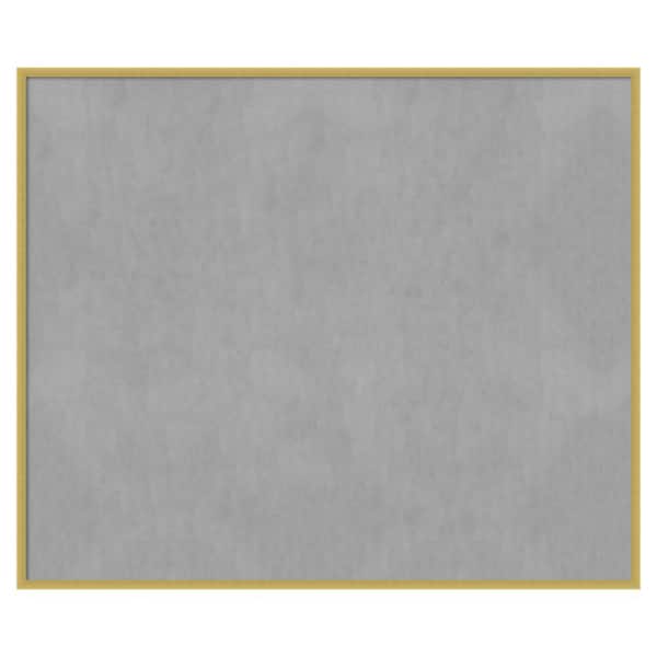 Amanti Art Svelte Polished Gold 49 in. x 41 in. Framed Magnetic Board