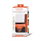 black decker rechargeable flashlight lantern BLACK+DECKER LED & 360 Lantern, 1000LM IP65 Waterproof Light, 8 Modes, Emergency SOS Mode, USB-A Power Bank, 18 Hour Light, Carabiner Clip, Magnetic, for Blackouts & Camping Additional highlights include a foam BLACK+DECKER Rechargeable LED Lantern &