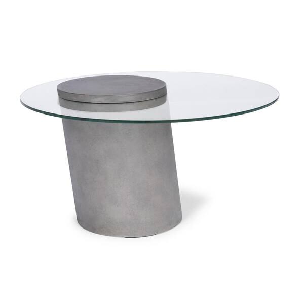 Homestyles Illusion 36 In Gray Medium Round Glass Coffee Table With Pedestal Base 8200 21 The Home Depot - Diy Crushed Glass Coffee Table Homestyles Illusion 36 In Gray Medium Round Glass Coffee Table With Pedestal Base 8200 21 The Home Depot - Diy Crushed Glass Coffee Table