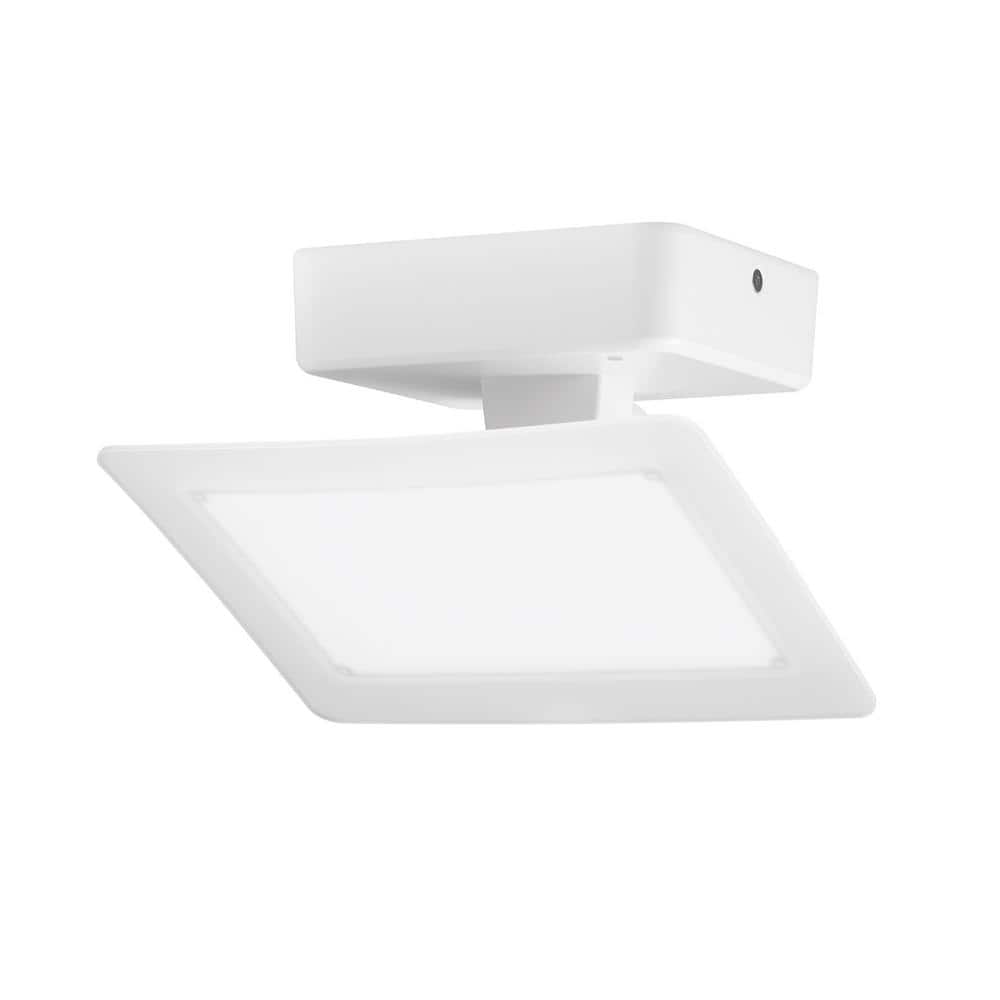 White 50W Integrated LED Weather Resistant Security Flood Light