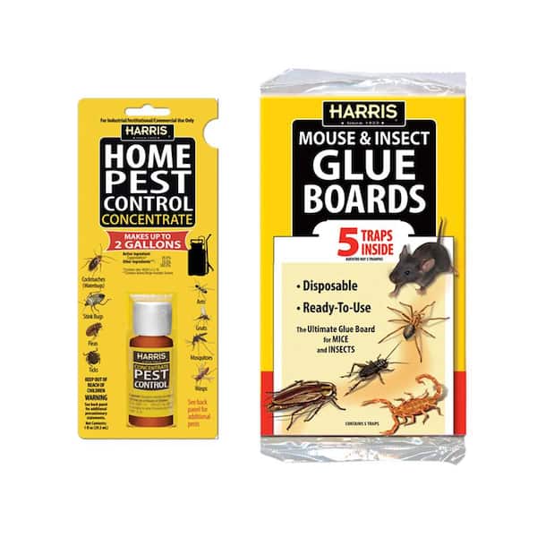Harris 1 oz. Pest Control Concentrate and Pest Glue Boards (5Pack