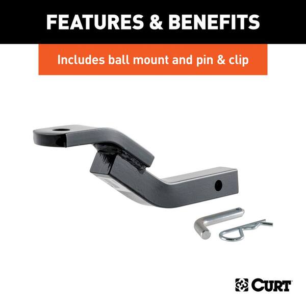 CURT Class 1 Trailer Hitch, 1-1/4 in. Ball Mount, Select BMW 525i, 528i, 530i, 540i