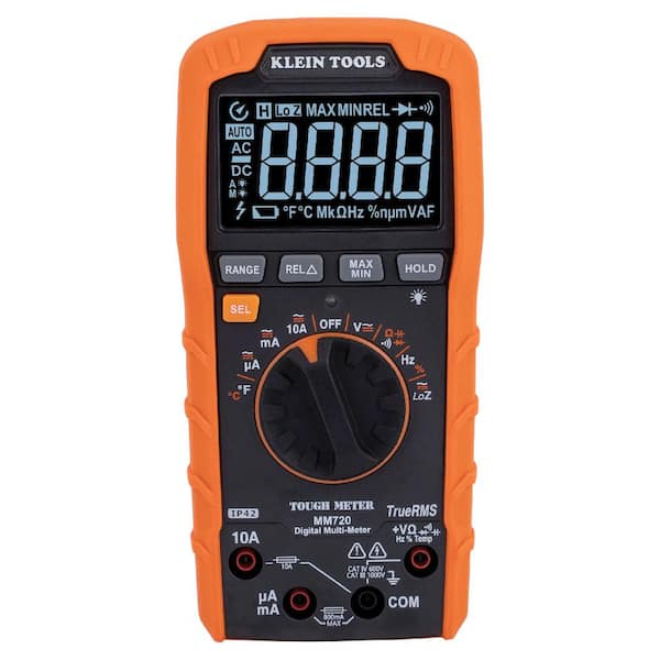 1000-Volt Digital Multi-Meter, TRMS Auto-Ranging, Temp, Low Impedance