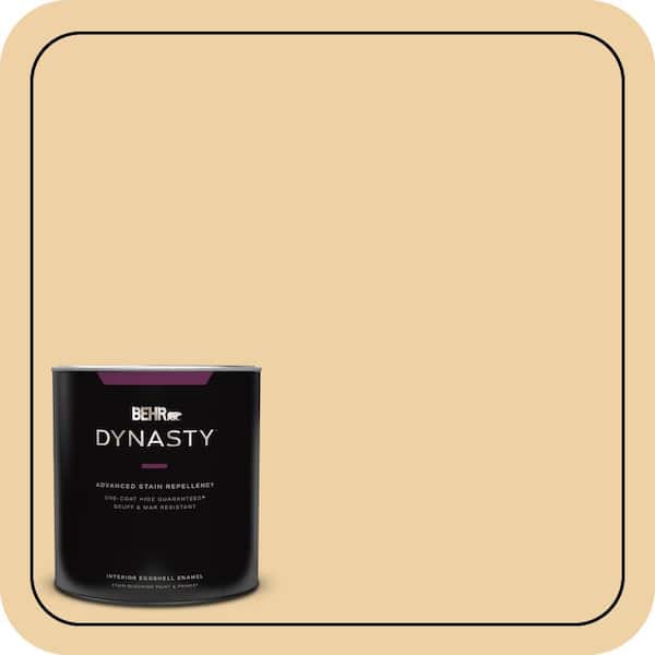 BEHR DYNASTY 1 qt. Home Decorators Collection #HDC-CT-01 Amber Moon Eggshell Enamel Interior Stain-Blocking Paint & Primer