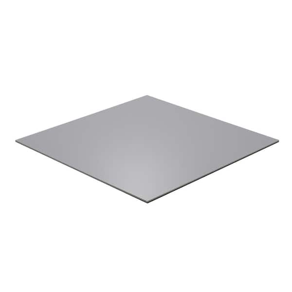Falken Design 24 in. x 24 in. x 1/8 in. Thick Acrylic Gray Opaque 504 Sheet
