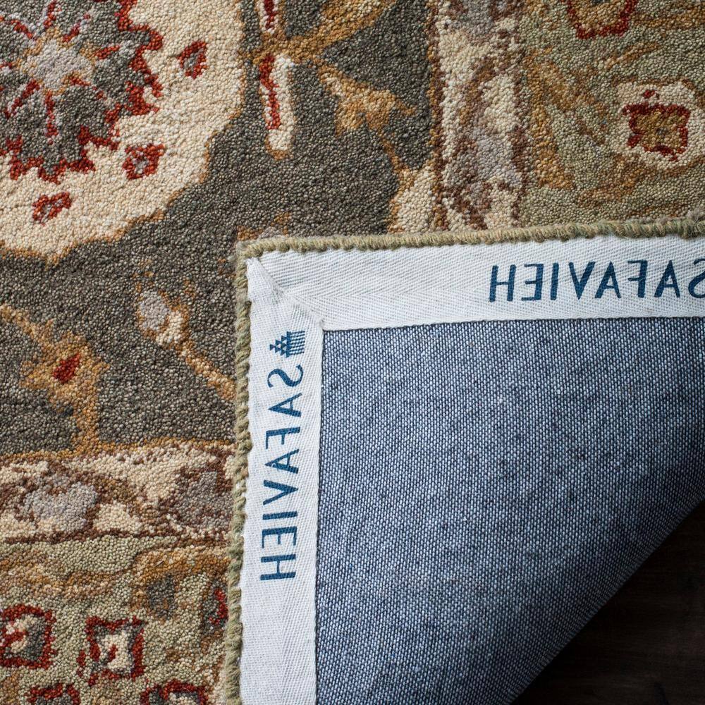 Tan and Ivory Hand-Tufted Wool Area Rug 8' x 10'