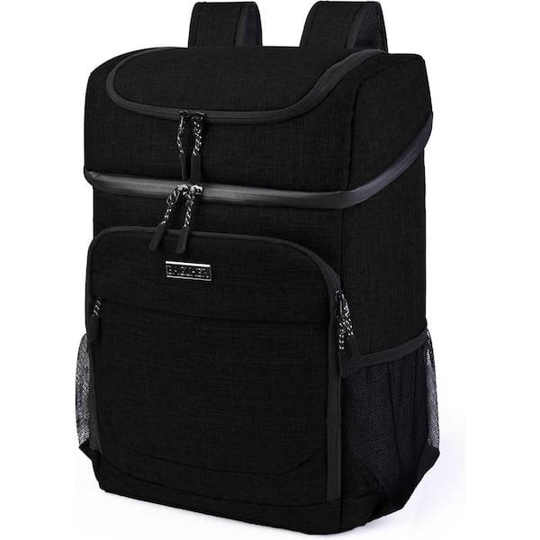 10 qt. Cooler Backpack Lightweight Insulated for Lunch Picnic Hiking Camping Trips in Black