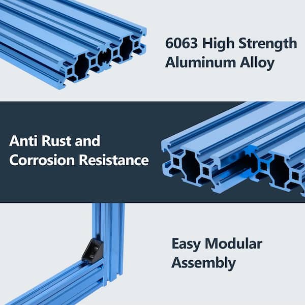 12-Pack 2040 Series Aluminum Profile End Caps - European Standard T-Slot Covers