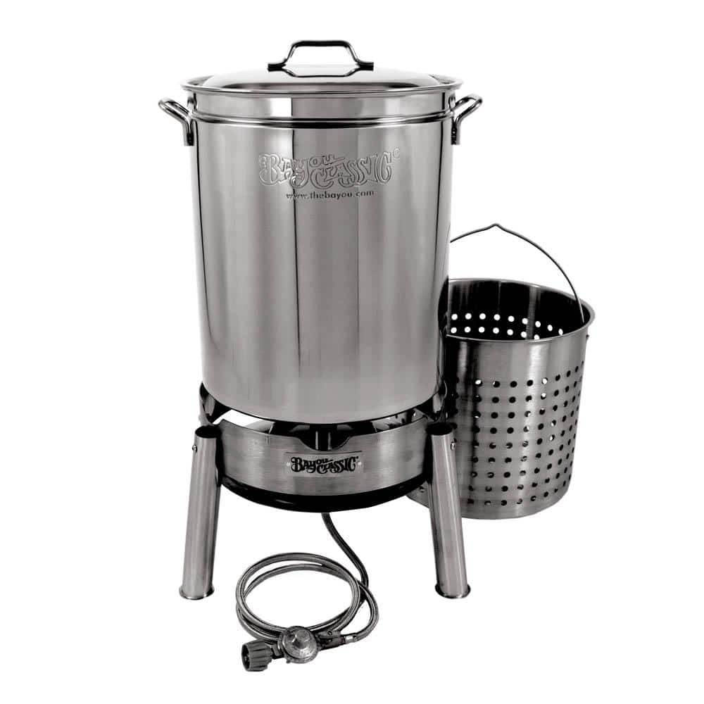 Bayou Classic KDS-182 82 Quart. Stainless Steel Crawfish Cooker Kit