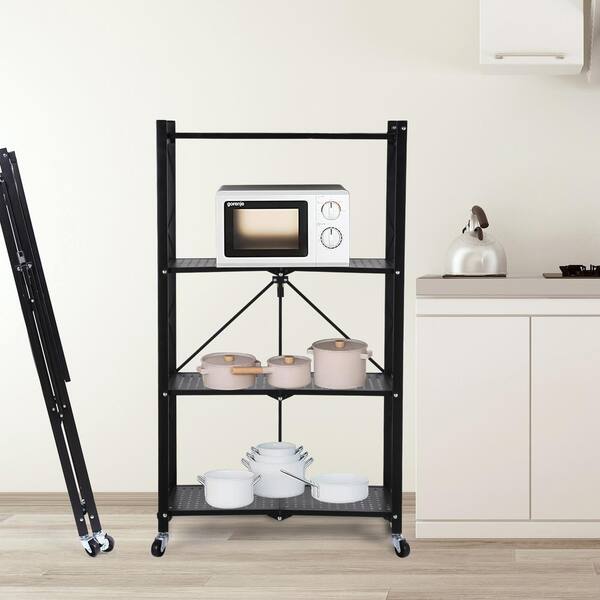 Siavonce 4-Tier Metal Rack Storage Garage Storage Shelving Unit