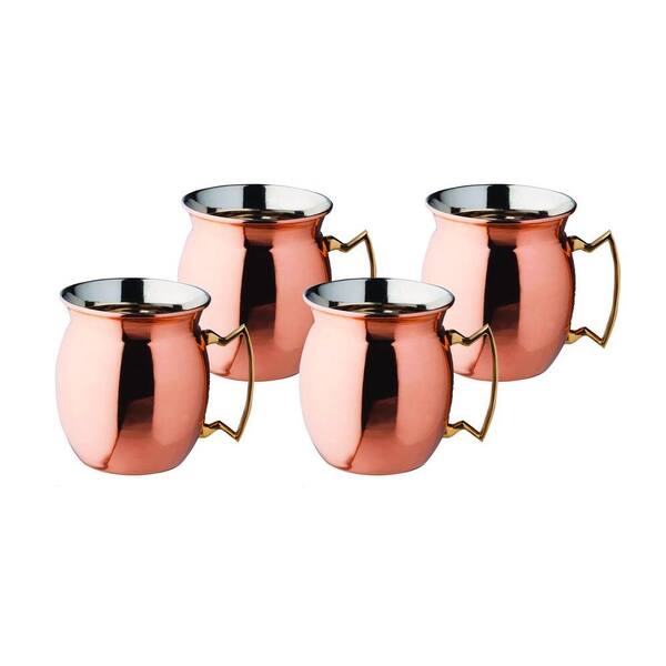 Old Dutch 16 oz. Solid Copper Moscow Mule Mugs (Set of 4)