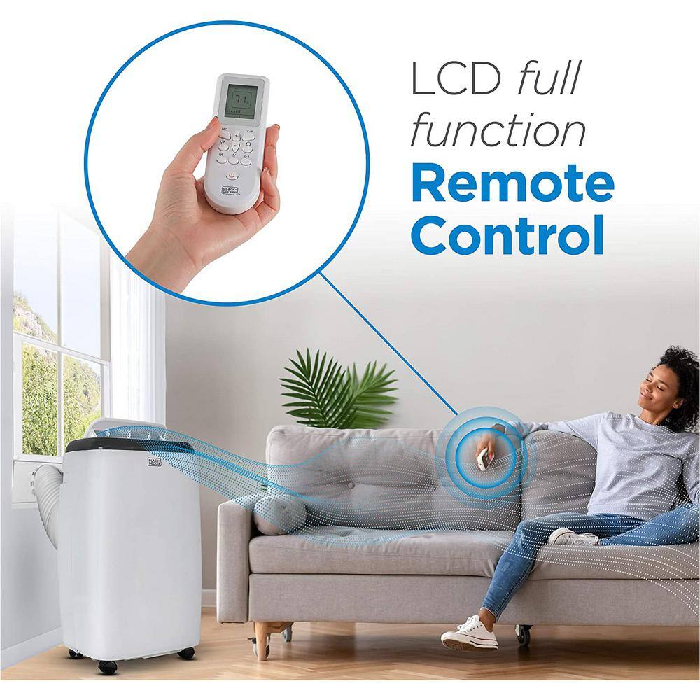 White 5000 BTU Portable Air Conditioner with Remote Control